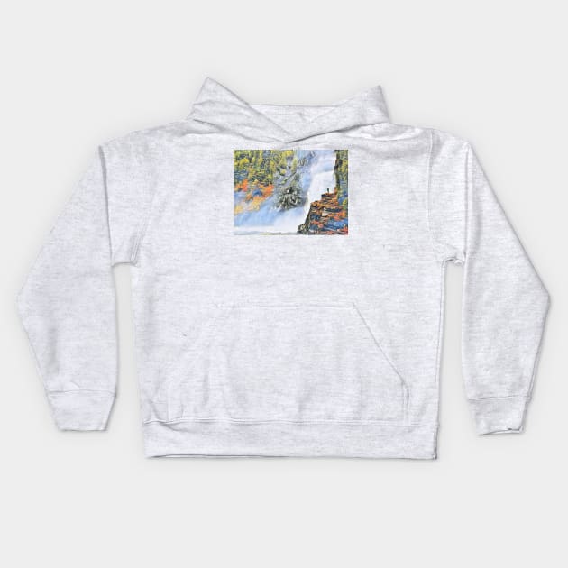 The Wave of Rain Kids Hoodie by PsyCave